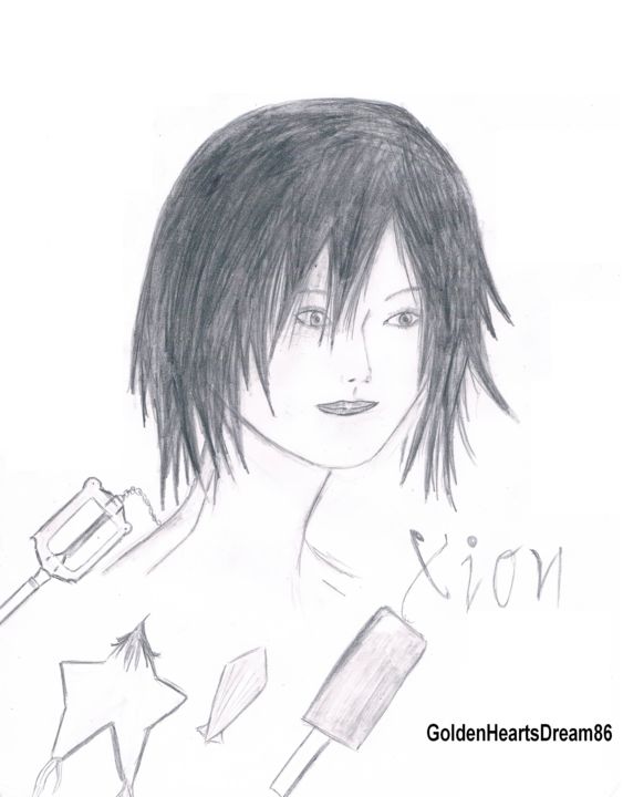 Drawing titled "Xion" by Goldendream, Original Artwork