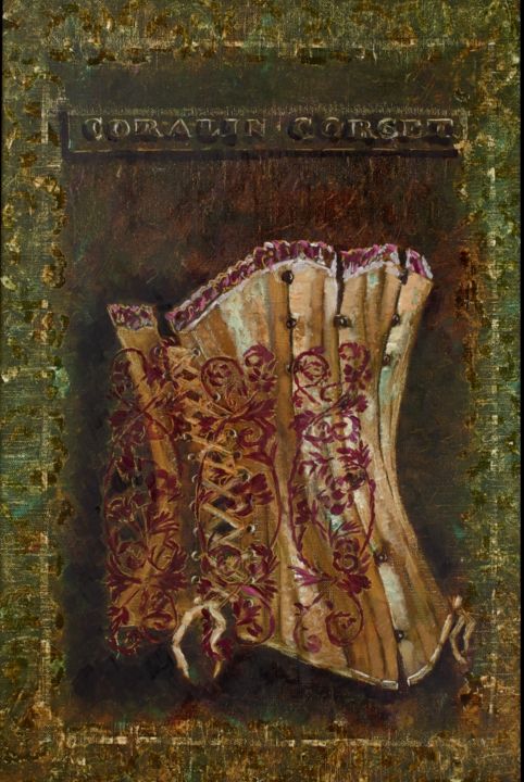 Pittura intitolato "Корсет" da Oksana Lapshina, Opera d'arte originale, Olio