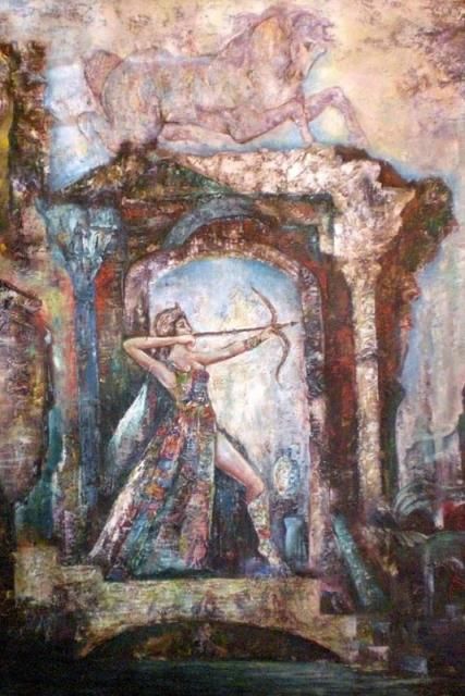 Pittura intitolato "Untitled" da Nurhayat Altuncuoglu, Opera d'arte originale