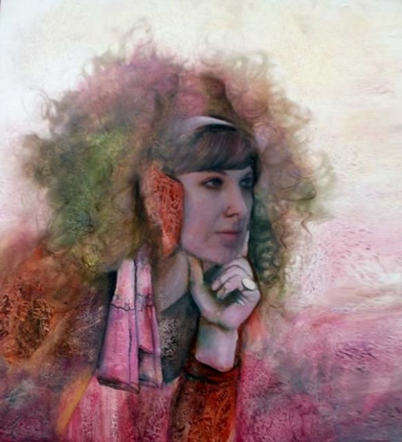 Pittura intitolato "Self Portre" da Nurhayat Altuncuoglu, Opera d'arte originale