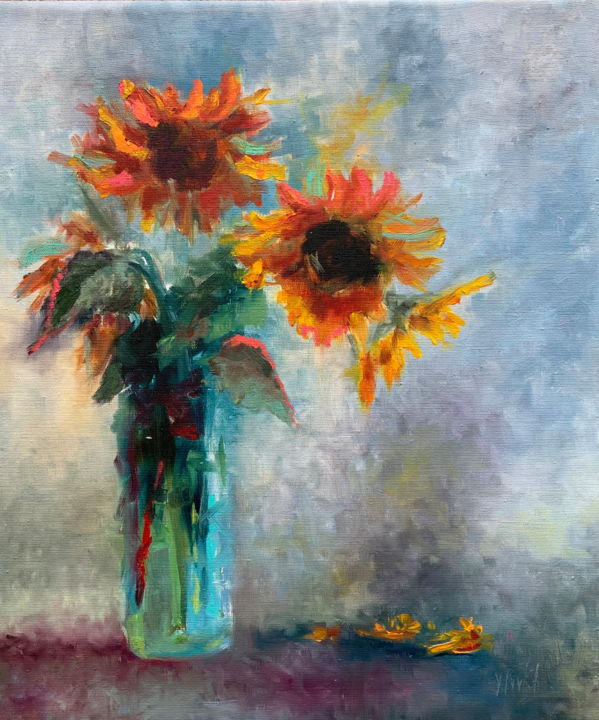 Painting titled "Summer" by Juliya Povkh, Original Artwork, Oil