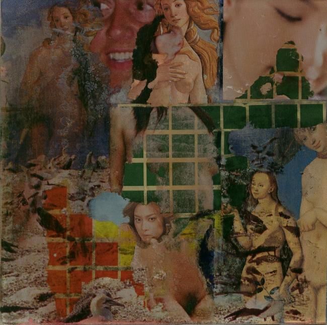 Collages intitulée "Opus I" par Kv, Œuvre d'art originale,