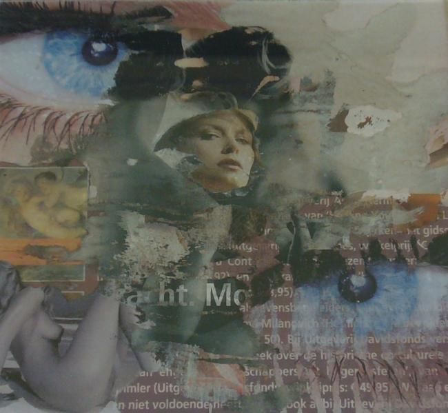 Collages titled "Blue eye" by Kv, Original Artwork