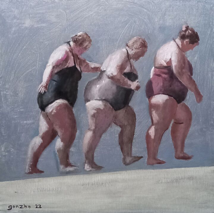 Pintura titulada "Los tres soles" por Gonzho, Obra de arte original, Acrílico