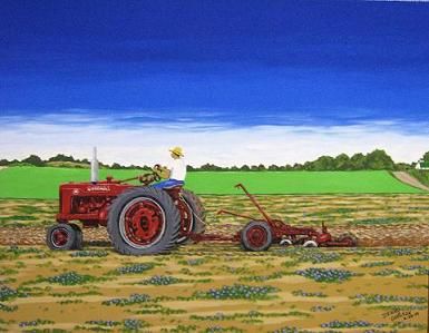 Peinture intitulée "County Line 80" par Gourdhead, Œuvre d'art originale