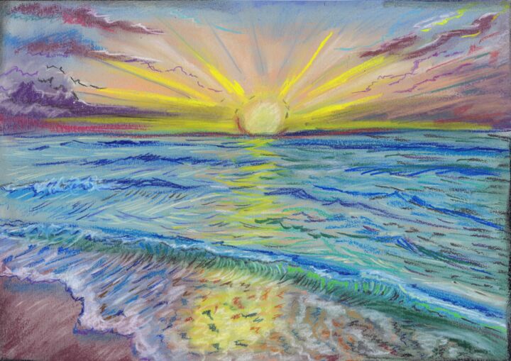图画 标题为“His Majesty - Dawn” 由Svetlana Gudilova, 原创艺术品, 粉彩
