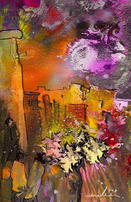 The First UFO - Painting ©2008 by Miki de Goodaboom -
Figurative Art, fantasy aquarelle watercolour ink trees figures Miki acrylic monotype nudes eroticism acrylics acrylic bigbang creation painting