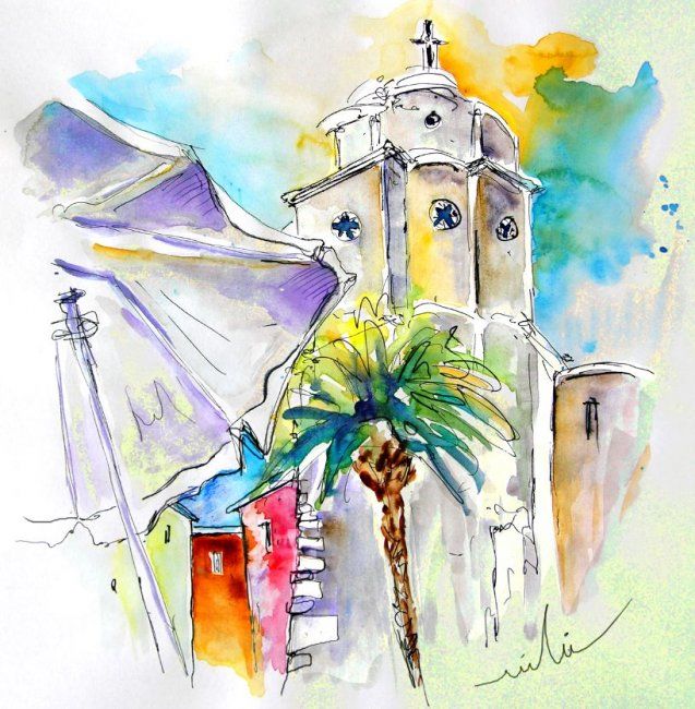 Painting titled "Cadiz 12" by Miki De Goodaboom, Original Artwork, Oil