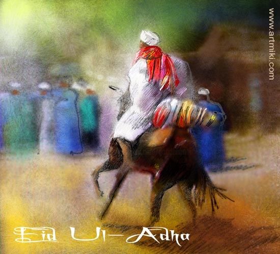 Painting titled "Eid Knight" by Miki De Goodaboom, Original Artwork, Oil