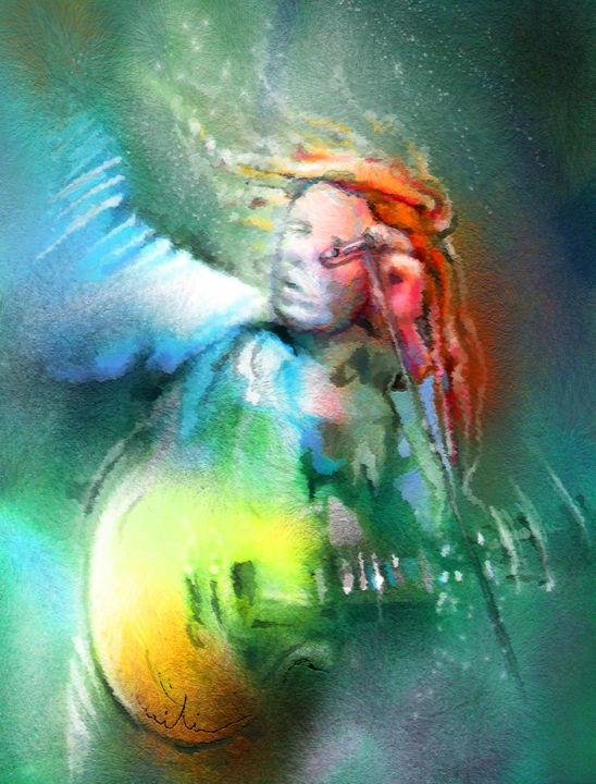 Peinture intitulée "Bob Marley 11" par Miki De Goodaboom, Œuvre d'art originale, Huile