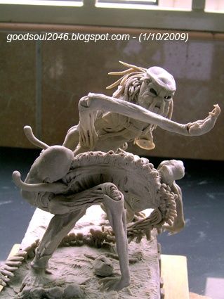 Скульптура под названием "Avp Sculpture" - Goodsoul2046, Подлинное произведение искусства, Керамика