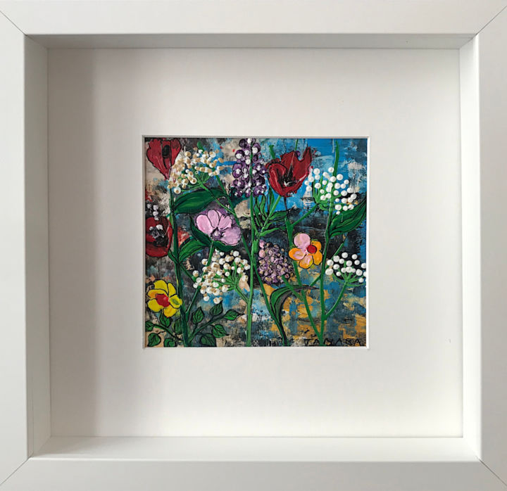 Картина под названием "Garden Glory IV" - Tamara Bakhsinyan, Подлинное произведение искусства, Акрил