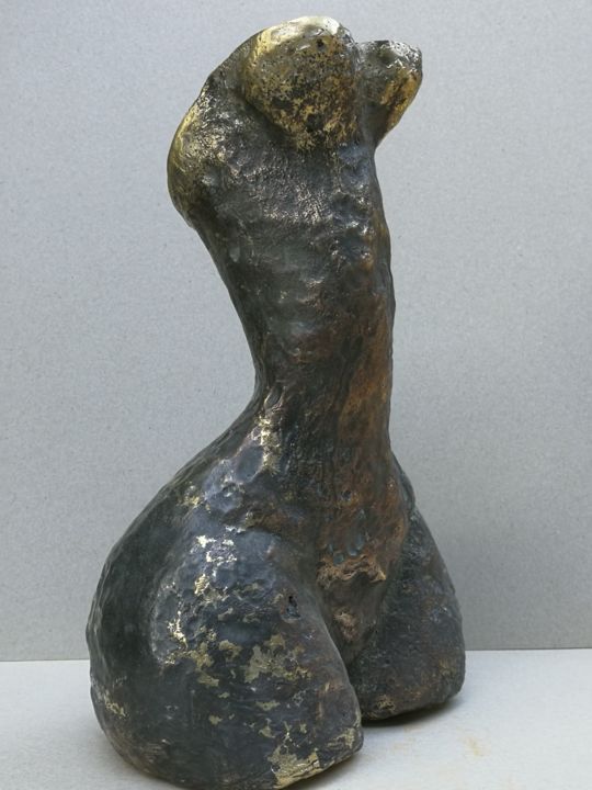 Escultura titulada "torso" por Goran Nemarnik, Obra de arte original, Bronce