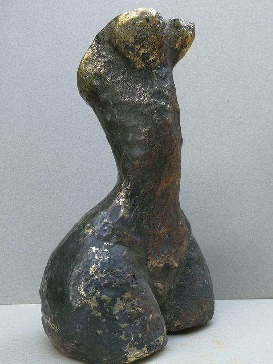 Scultura intitolato "torso" da Goran Nemarnik, Opera d'arte originale, Bronzo