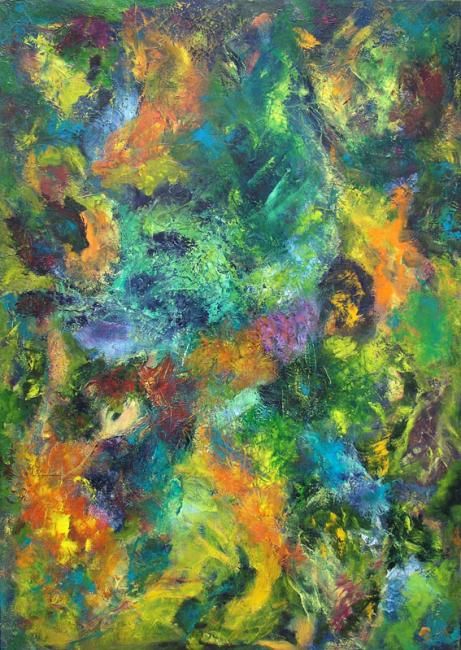 Pintura titulada "Cronología íntma I" por Andrea Rojas, Obra de arte original,