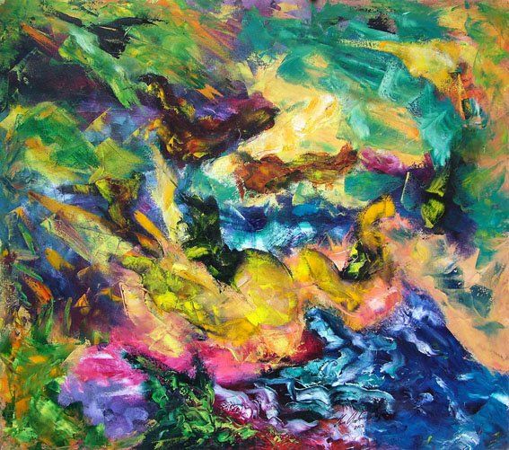 Pintura titulada "Incipiencia escenci…" por Andrea Rojas, Obra de arte original,