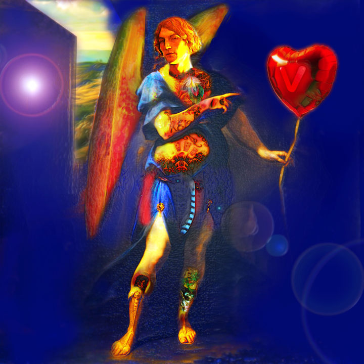 Digital Arts titled "Oberon's Valentine" by Gordon Coldwell, Original Artwork, Digital Painting