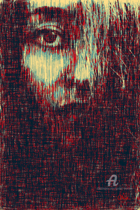 Digitale Kunst mit dem Titel "beautiful face" von Gor Don(Gnie), Original-Kunstwerk, Digitale Malerei