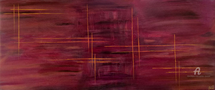 Картина под названием "quintett" - Gor Don(Gnie), Подлинное произведение искусства, Акрил Установлен на Деревянная рама для…
