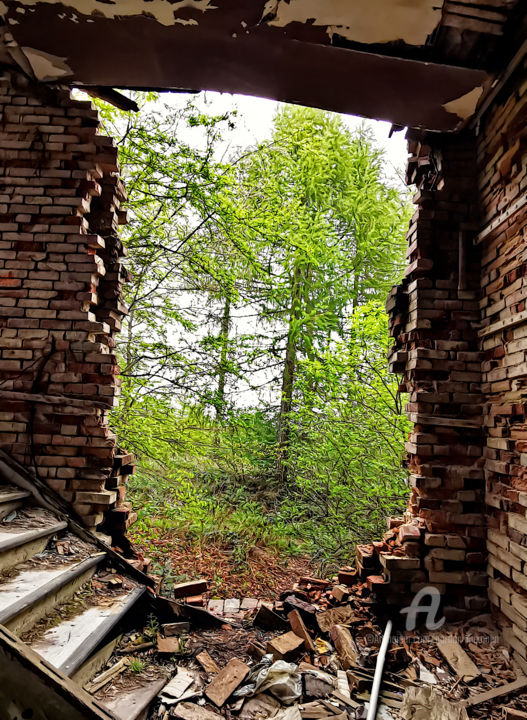 Photography titled "ruin central germany" by Gor Don(Gnie), Original Artwork, Digital Photography