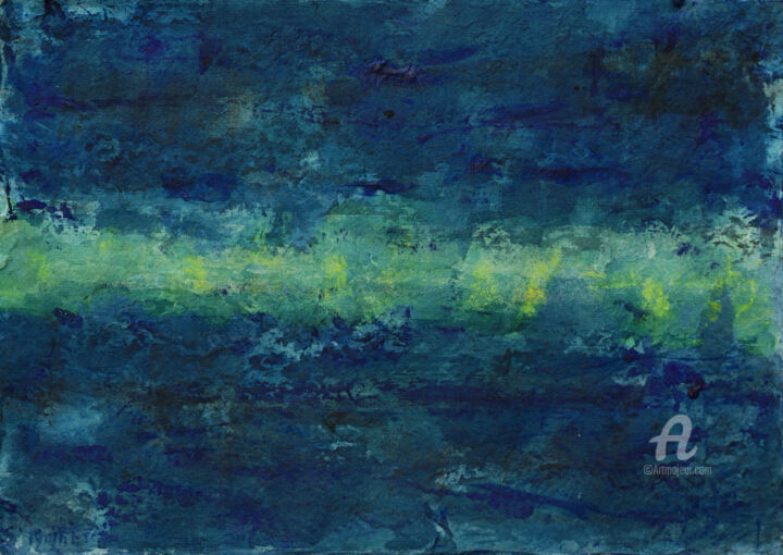 Painting titled "Night" by Gordonartist1, Original Artwork, Acrylic