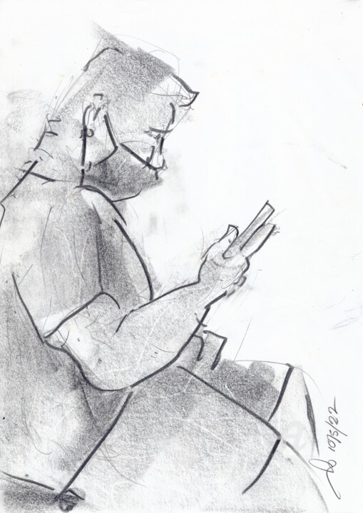 Drawing titled "nose" by Gordonartist1, Original Artwork, Graphite