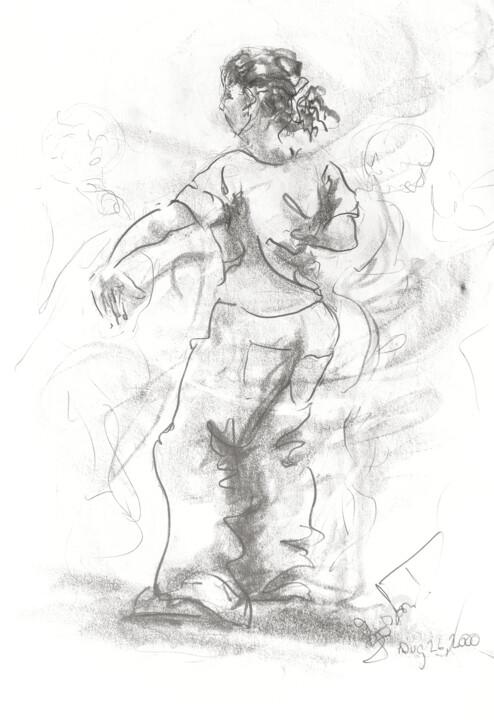 Drawing titled "Baggy pants  (untit…" by Gordonartist1, Original Artwork, Graphite
