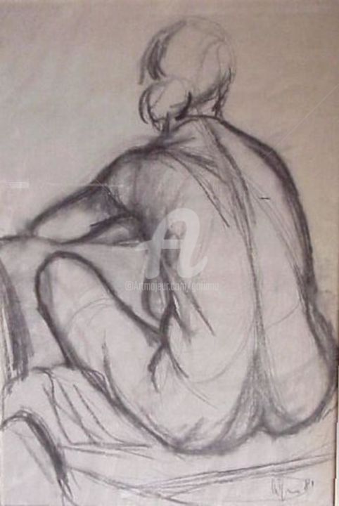 Disegno intitolato "1-114-669x1000f.jpg" da Bruno, Opera d'arte originale, Carbone