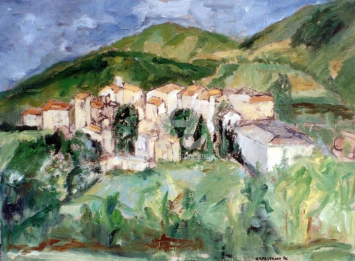 Pittura intitolato "frazione la  Villa…" da Bruno, Opera d'arte originale, Olio