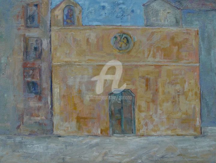 Peinture intitulée "chiesa-di-s-gaetano…" par Bruno, Œuvre d'art originale, Huile