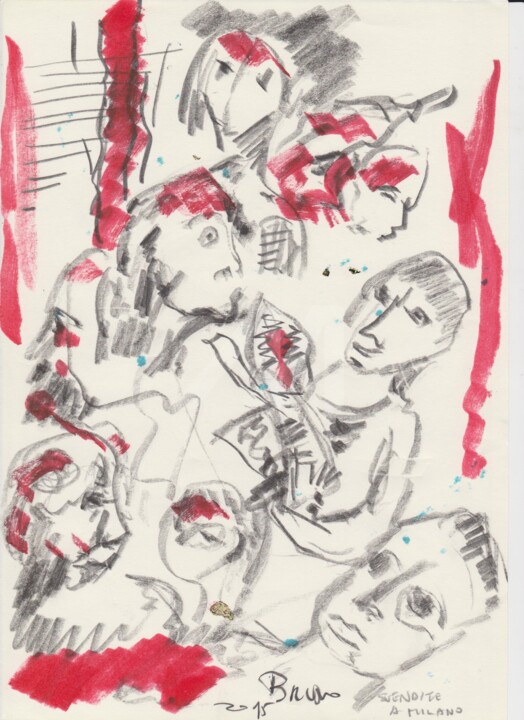Dessin intitulée "svendite-a-milamo" par Bruno, Œuvre d'art originale, Autre