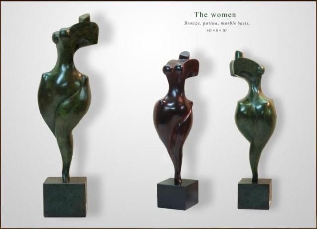 Skulptur mit dem Titel "The women" von Alexander Gorohov, Original-Kunstwerk