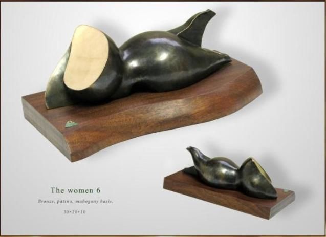 Skulptur mit dem Titel "The women 6" von Alexander Gorohov, Original-Kunstwerk