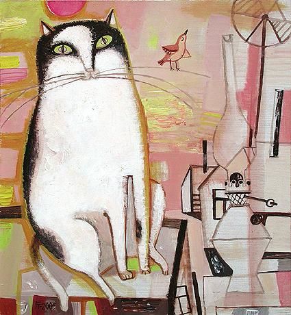 Картина под названием ""Vaska Cat"" - Tatyana Gorshunova, Подлинное произведение искусства