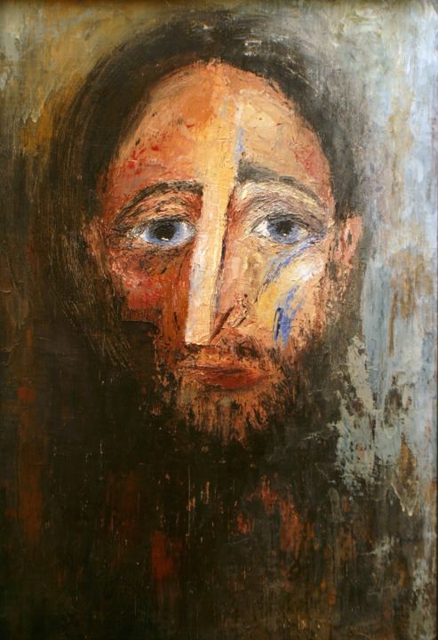 Painting titled "L M 1" by Małgorzata Mikułowska, Original Artwork, Oil