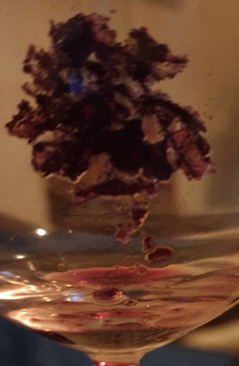 Photographie intitulée "Verre de fleurs" par Valérie Gosse, Œuvre d'art originale, Photographie non manipulée