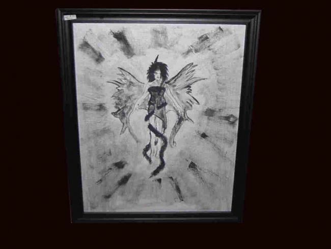 Painting titled "Gothic Angel" by Gothicoverlord, Original Artwork