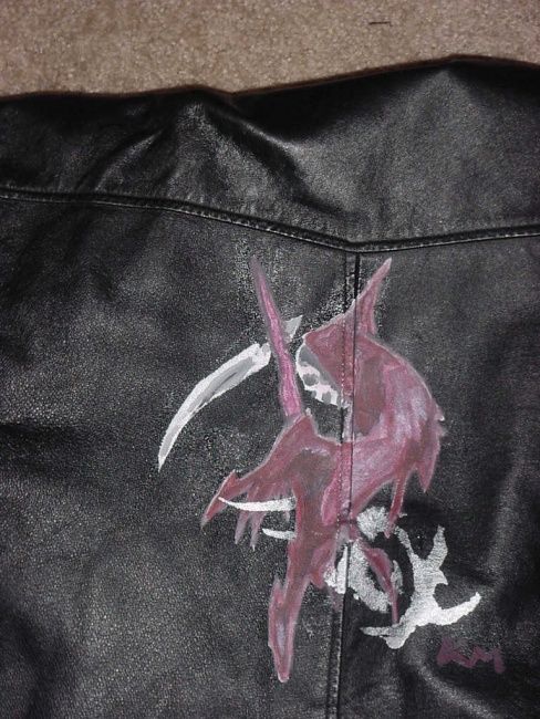 Painting titled "Reaper jacket" by Gothicoverlord, Original Artwork