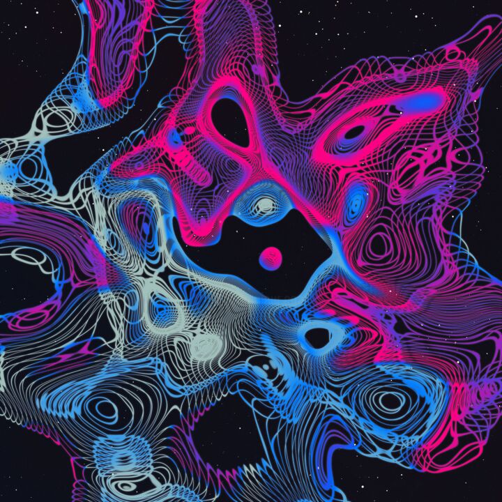 Цифровое искусство под названием "Neon Touch – Limite…" - Gottlib Rozov-Severskiy, Подлинное произведение искусства, 2D Цифр…