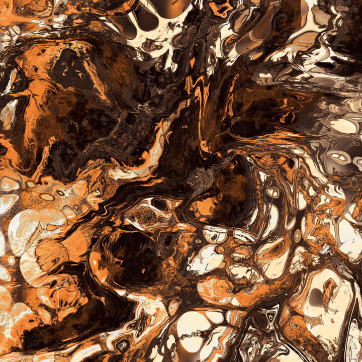 Digital Arts titled "The Quarry on Mars" by Gottlib Rozov-Severskiy, Original Artwork, Digital Painting