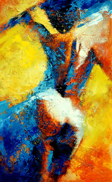 Schilderij getiteld "La danse" door Gotz, Origineel Kunstwerk, Acryl