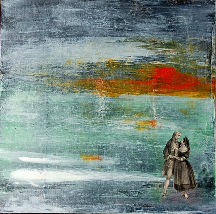 Schilderij getiteld "85 - La promesse du…" door Pag, Origineel Kunstwerk, Acryl