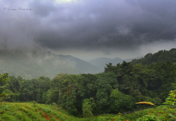 Photographie intitulée "Indian Monsoon!!" par Goutam Chakraborty, Œuvre d'art originale