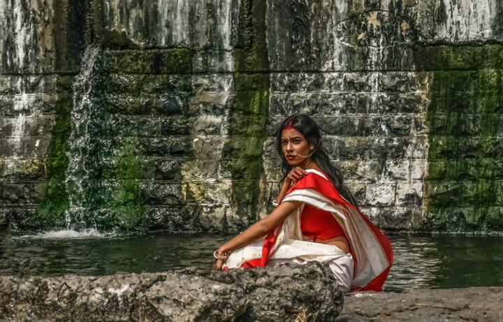Photography titled "Indian Beauty" by Goutam Chakraborty, Original Artwork, Digital Photography