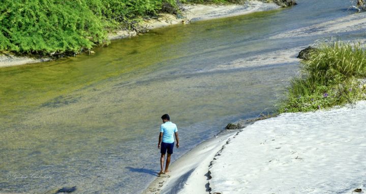 Photography titled "Following the River!" by Goutam Chakraborty, Original Artwork