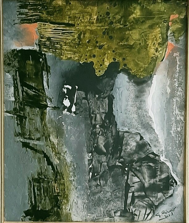 Painting titled "Apogei" by Giovanni Greco, Original Artwork, Enamel