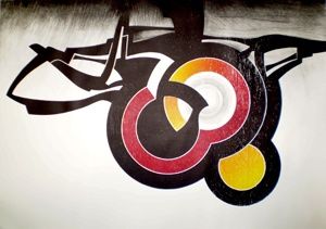 Картина под названием "MÜNSTER" - Javier Albar, Подлинное произведение искусства