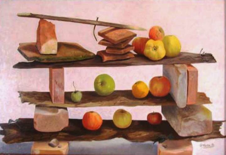 Peinture intitulée "meli-melo" par Grace Fleyfel, Œuvre d'art originale