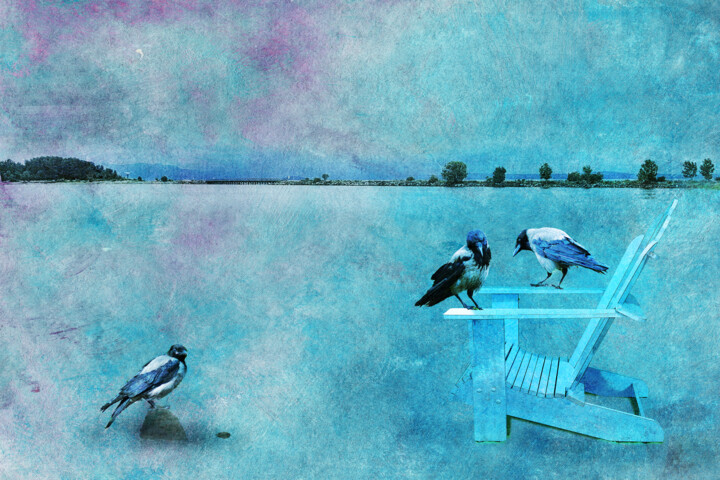 Arts numériques intitulée "Crow Life" par Randi Grace Nilsberg, Œuvre d'art originale, Photographie numérique