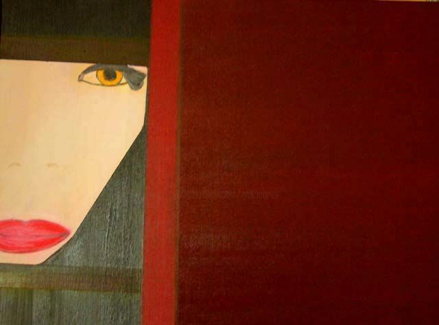 Shi Qi - Painting, 30x30x60 cm ©2007 by Graciannev -
Expressionism, Femme